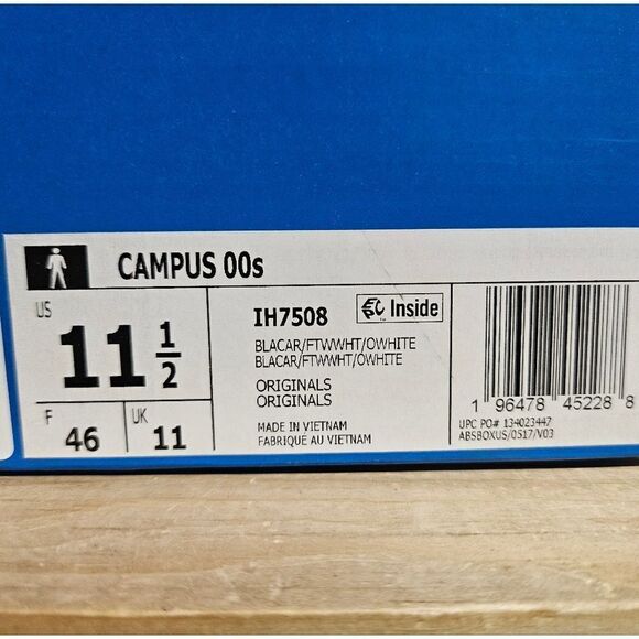 NEW Adidas Originals Campus 00s Sneakers Shoe IH7508 Blanch White - Picture 10 of 11